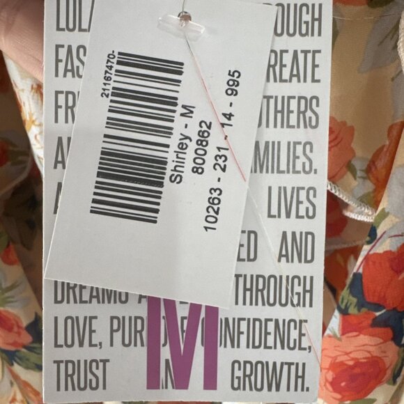 LulaRoe Shirley Cover Up Cardigan Duster NWT Medium Floral Print LR14 - Picture 2 of 6